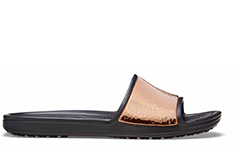 Women's Crocs Sloane Hammered Metallic Slide