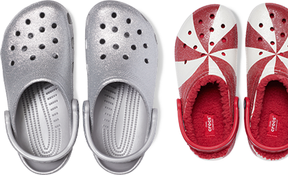 festive crocs